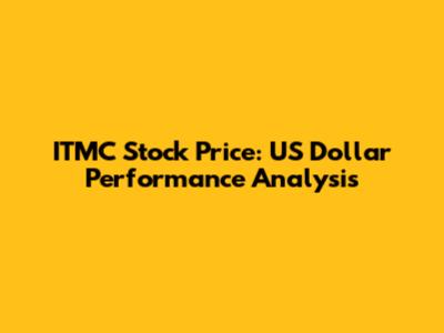 ITMC Stock Price: US Dollar Performance Analysis