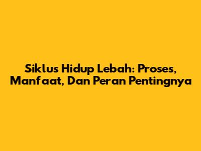 Siklus Hidup Lebah: Proses, Manfaat, Dan Peran Pentingnya